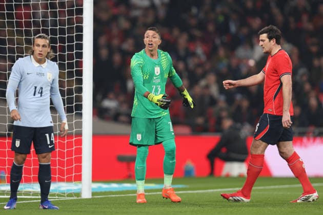 LONDON, ENGLAND, MARCH 27: Fernando Muslera (23 Uruguay) during the International Friendly, Länderspiel, Nationalmannschaft match between England and Uruguay at Wembley Stadium on March 26th, 2026 in London, England (Photo by Alexander Canillas Sports Press Photo) Copyright: xAlexanderxCanillas SPPx Sportspressphoto_SPR119343