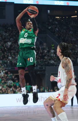 EuroLeague - Panathinaikos Athens vs AS Monaco TJ Shorts (L) of Panathinaikos in action during the EuroLeague basketball match between Panathinaikos Athens and AS Monaco in Athens, Greece, 27 March 2026. Athens Greece  Copyright: xPETExANDREOUx