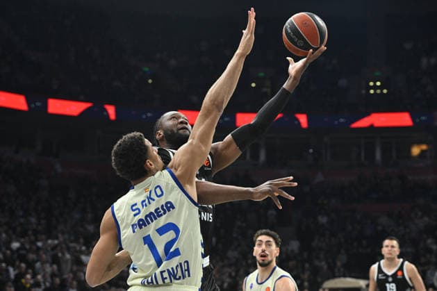 PARTIZAN vs VALENCIA BRUNO FERNANDO basketball Partizan vs Valencia basket Euroleague at Beogradska arena, Belgrade 27.03.2026 Foto: BASKETBALL, EUROLEAGUE, PARTIZAN, VALENCIA BASKET Belgrade Belgrade arena Serbia Copyright: xMarkoxMetlas xMNxPressx