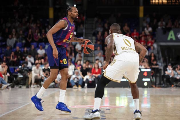 March 27, 2026, Barcelona, Barcelona, Spain: Kevin Punter of FC Barcelona, Barca in action during the EuroLeague Regular Season Round 34 match played between FC Barcelona and Crvena Zvezda Meridianbet Belgrade at Palau Blaugrana on March 27, 2026 in Barcelona, Spain. Barcelona Spain - ZUMAa181 20260327_zaa_a181_039 Copyright: xJavierxBorregox