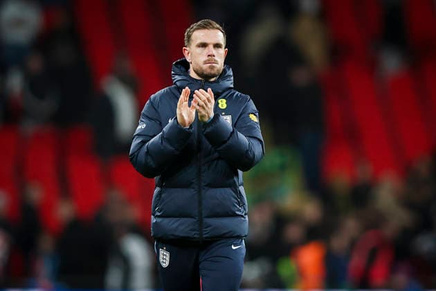 England v Uruguay, International Jordan Henderson of England applauds the fans after the England v Uruguay International Friendly, Länderspiel, Nationalmannschaft match at Wembley Stadium, London, England on 27 March 2026 Credit: Ian Stephen Every Second Media Editorial use only. All images are copyright Every Second Media Limited. No images may be reproduced without prior permission. Copyright: xIMAGO EveryxSecondxMediax ESM-1881-0077 IanxStephenx xEveryxSecondxMediax
