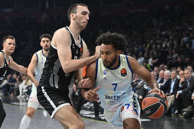 PARTIZAN vs VALENCIA BRAXTON KEY basketball Partizan vs Valencia basket Euroleague at Beogradska arena, Belgrade 27.03.2026 Foto: BASKETBALL, EUROLEAGUE, PARTIZAN, VALENCIA BASKET Belgrade Belgrade arena Serbia Copyright: xMarkoxMetlas xMNxPressx