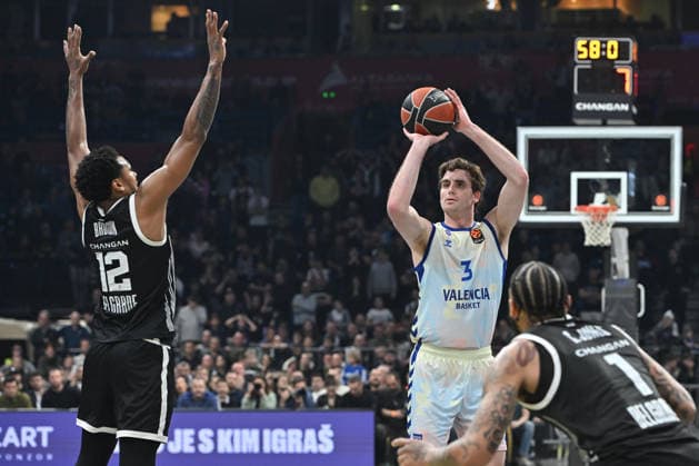 PARTIZAN vs VALENCIA NATHAN REUVERS basketball Partizan vs Valencia basket Euroleague at Beogradska arena, Belgrade 27.03.2026 Foto: BASKETBALL, EUROLEAGUE, PARTIZAN, VALENCIA BASKET Belgrade Belgrade arena Serbia Copyright: xMarkoxMetlas xMNxPressx