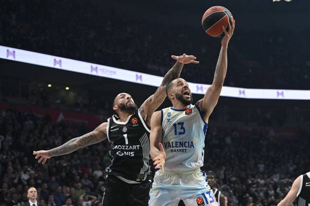 PARTIZAN vs VALENCIA DARIUS THOMPSON basketball Partizan vs Valencia basket Euroleague at Beogradska arena, Belgrade 27.03.2026 Foto: BASKETBALL, EUROLEAGUE, PARTIZAN, VALENCIA BASKET Belgrade Belgrade arena Serbia Copyright: xMarkoxMetlas xMNxPressx