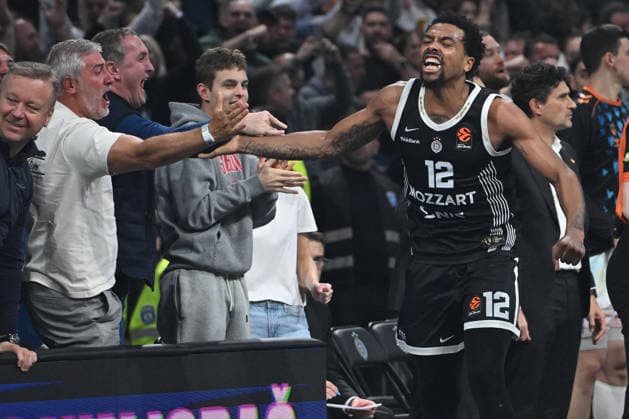 PARTIZAN vs VALENCIA STERLING BROWN Sterling Braun basketball Partizan vs Valencia basket Euroleague at Beogradska arena, Belgrade 27.03.2026 Foto: BASKETBALL, EUROLEAGUE, PARTIZAN, VALENCIA BASKET Belgrade Belgrade arena Serbia Copyright: xMarkoxMetlas xMNxPressx