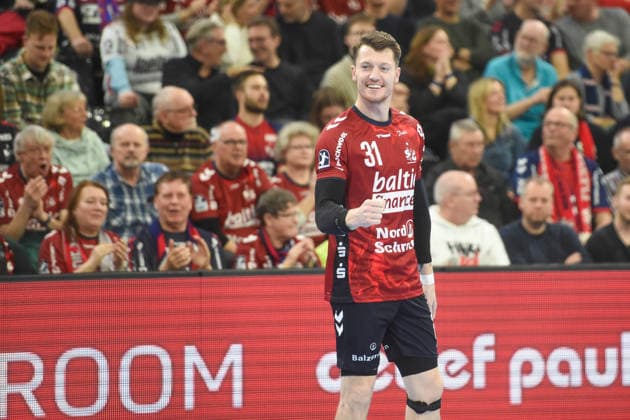 Handball I Men I Season 2025 2026 I Bundesliga I 26 Matchday I SG Flensburg Handewitt GWD Minden I 27 03 2026 Emil Jakobsen 31, SG Flensburg Handewitt Copyright: xLobeca JanxKirschnerx