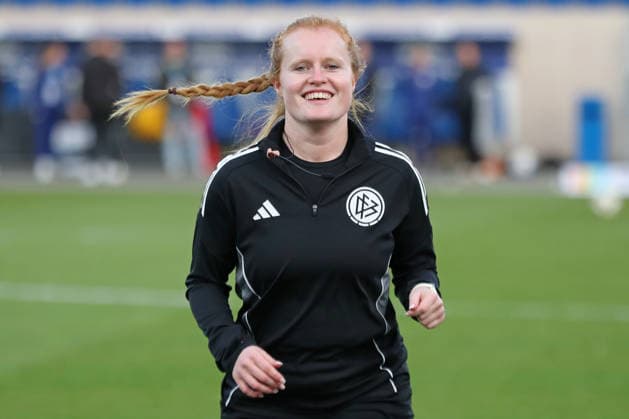 Google Pixel Womens Bundesliga, FC Carl Zeiss Jena RB Leipzig 27 03 2026 Assistant Referee Jana Hegwein Soccer, Google Pixel Womens Bundesliga, Season 2025 2026, 22 Matchday FC Carl Zeiss Jena vs RB Leipzig on 27 03 2026, Ernst Abbe Sportfeld, ad hoc Arena, Jena DFB REGULATIONS PROHIBIT ANY USE OF PHOTOGRAPHS AS IMAGE SEQUENCES AND OR QUASI VIDEO Copyright: xBEAUTIFULxSPORTS JanxKaeferx