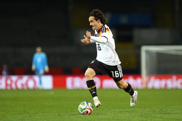 16 Mika Baur Germany U21 Football I Juniors I U21 European Championship Qualification I Season 2025 2026 I 8 Matchday I Germany U21 Northern Ireland U21 I 27 03 2026 I Eintracht Stadium