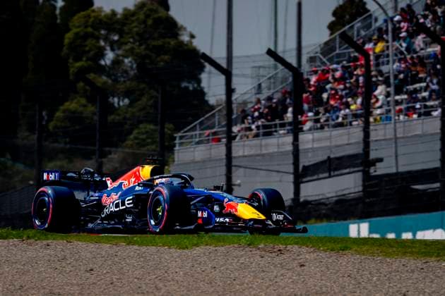 SUZUKA Formula 1 driver Max Verstappen of Oracle Red Bull Racing during the Formula 1 Japan Suzuka free practice at the Suzuka Formula 1 circuit on March 28, 2025 in Suzuka, Japan Photo by DeFodi Images