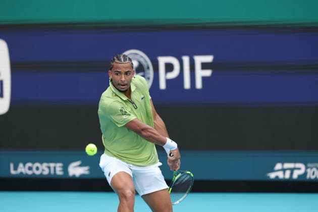 March 27, 2026, Miami Gardens, Florida, United States Of America: MIAMI GARDENS, FL - MARCH 27: Jiri Lehecka (CZE) defeats Arthur Fils (FRA) at the Miami Open on March 27, 2026, at Hard Rock Stadium in Miami Gardens, Florida,...People: Arthur Fils Miami Open 2026 - Day 11  - ZUMAs214 20260327_ada_s214_141 Copyright: xSMGx