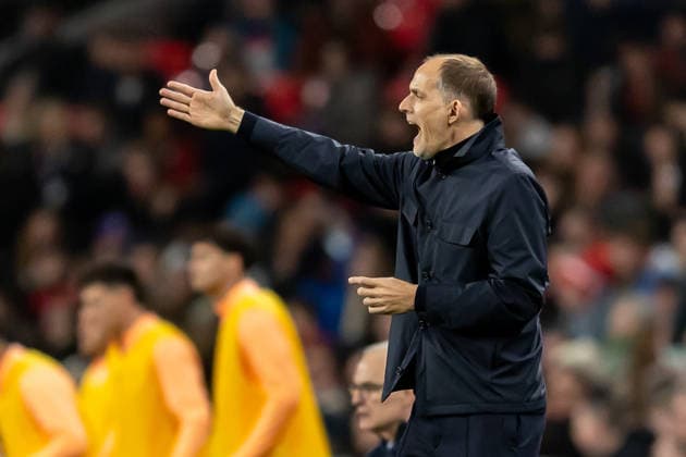 England v Uruguay, Friendly England Head Coach Thomas Tuchel during the Friendly match between England and Uruguay at Wembley Stadium, London, UK on 27 March 2026. London Wembley Stadium Greater London UK Editorial use only , Copyright: xManjitxNarotrax PSI-23956-0129
