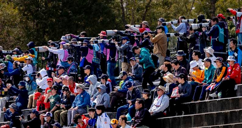 SUZUKA Many amateur photographers at the track during the Formula 1 Japan Suzuka free practice at the Suzuka Formula 1 circuit on March 28, 2025 in Suzuka, Japan Photo by DeFodi Images