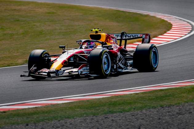 SUZUKA Formula 1 driver Liam Lawson of Visa Cash App Racing Bulls Formula One Team during the Formula 1 Japan Suzuka free practice at the Suzuka Formula 1 circuit on March 28, 2025 in Suzuka, Japan Photo by DeFodi Images
