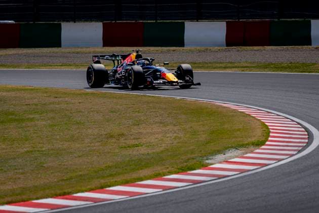 SUZUKA Formula 1 driver Max Verstappen of Oracle Red Bull Racing during the Formula 1 Japan Suzuka free practice at the Suzuka Formula 1 circuit on March 28, 2025 in Suzuka, Japan Photo by DeFodi Images