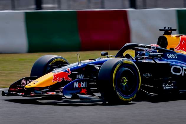 SUZUKA Formula 1 driver Max Verstappen of Oracle Red Bull Racing during the Formula 1 Japan Suzuka free practice at the Suzuka Formula 1 circuit on March 28, 2025 in Suzuka, Japan Photo by DeFodi Images