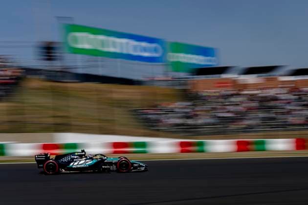 SUZUKA Formula 1 driver George Russell of Mercedes AMG Petronas Formula One Team during the Formula 1 Japan Suzuka free practice at the Suzuka Formula 1 circuit on March 28, 2025 in Suzuka, Japan Photo by DeFodi Images