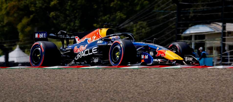 SUZUKA Formula 1 driver Max Verstappen of Oracle Red Bull Racing during the Formula 1 Japan Suzuka free practice at the Suzuka Formula 1 circuit on March 28, 2025 in Suzuka, Japan Photo by DeFodi Images