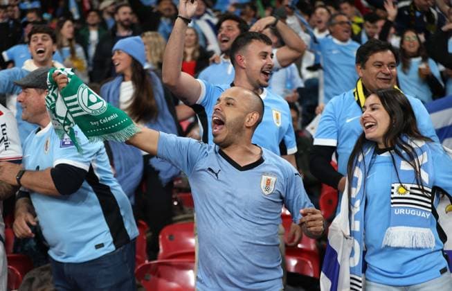 . - England v Uruguay, International Friendly, Länderspiel, Nationalmannschaft Wembley Stadium, London, UK - 27th March 2026. Daniel Weir Crystal Pix Uruguay fans. - England v Uruguay, International Friendly, Wembley Stadium, London, UK - 27th March 2026. Daniel Weir Crystal Pix London Wembley Stadium UK Copyright: xDanielxWeirx CP_England_Uruguay_270326_DW04