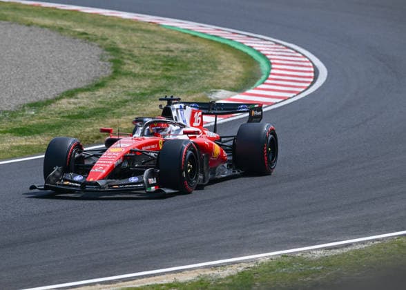 F1 Japanese Grand Prix 2026 - Practice Session SUZUKA, JAPAN - MARCH 28: Charles Leclerc of Scuderia Ferrari HP drives during the third practice session ahead of the 2026 Japanese Grand Prix at Suzuka Circuit in Suzuka, Mie Prefecture, Japan, on March 28, 2026. Suzuka Japan  Copyright: xArturxWidakx originalFilename:widak-f1japane260328_npdBN.jpg