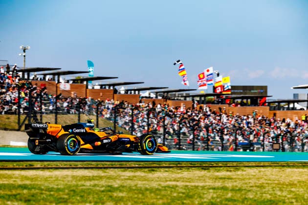 28th March 2026; Suzuka Circuit, Suzuka, Japan; 2026 FIA Formula 1 Japanese Grand Prix; Free Practice Three; Lando Norris (1) of McLaren Mastercard F1 Team and Great Britain during practice 3 StephenxBlackberry