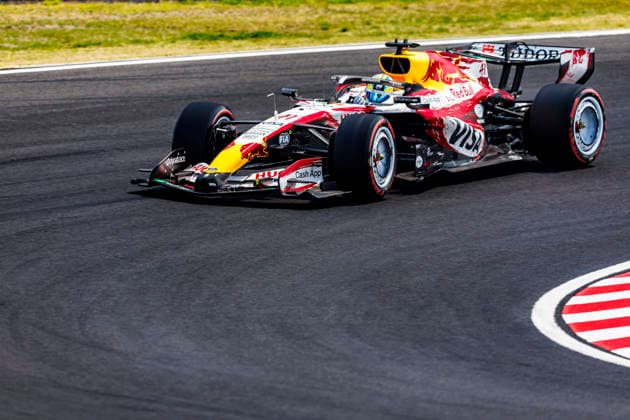 28th March 2026; Suzuka Circuit, Suzuka, Japan; 2026 FIA Formula 1 Japanese Grand Prix; Free Practice Three; Arvid Lindblad (41) of Visa Cash App Racing Bulls Formula One Team and Great Britain during practice 3 StephenxBlackberry