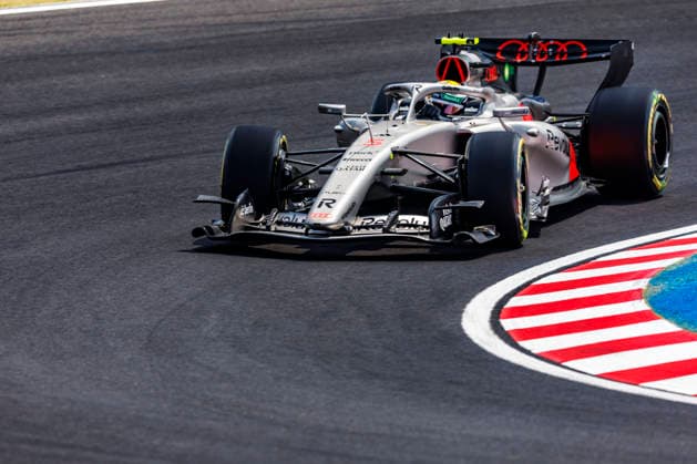 28th March 2026; Suzuka Circuit, Suzuka, Japan; 2026 FIA Formula 1 Japanese Grand Prix; Free Practice Three; Gabriel Bortoleto (5) of Audi Revolut F1 Team and Brazil during practice 3 StephenxBlackberry