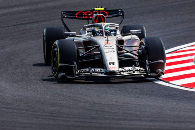 28th March 2026; Suzuka Circuit, Suzuka, Japan; 2026 FIA Formula 1 Japanese Grand Prix; Free Practice Three; Gabriel Bortoleto (5) of Audi Revolut F1 Team and Brazil during practice 3 StephenxBlackberry