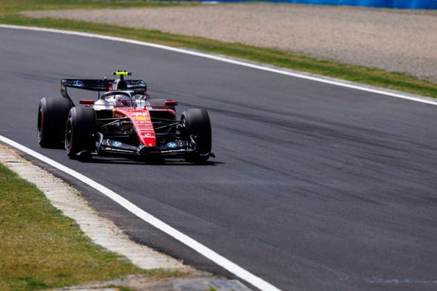 28th March 2026; Suzuka Circuit, Suzuka, Japan; 2026 FIA Formula 1 Japanese Grand Prix; Free Practice Three; Lewis Hamilton (44) of Scuderia Ferrari HP and Great Britain during practice 3 StephenxBlackberry