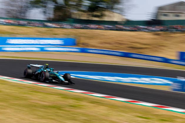 28th March 2026; Suzuka Circuit, Suzuka, Japan; 2026 FIA Formula 1 Japanese Grand Prix; Free Practice Three; Lance Stroll (18) of Aston Martin Aramco Formula One Team and Canada during practice 3 StephenxBlackberry