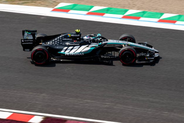28th March 2026; Suzuka Circuit, Suzuka, Japan; 2026 FIA Formula 1 Japanese Grand Prix; Free Practice Three; Kimi Antonelli (12) of Italy and Mercedes-AMG PETRONAS Formula One Team during the Third Practice Session KeiichixMiyashita