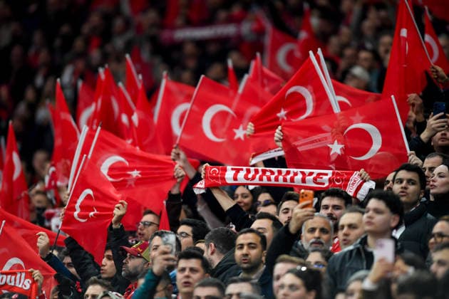 Turkey v Romania - FIFA World Cup, WM, Weltmeisterschaft, Fussball 2026 European Qualifiers KO play-offs A Turkey fan reacts during the FIFA World Cup 2026 European Qualifiers KO play-offs game between Turkey and Romania in Istanbul, Turkey, on March 26, 2026. Istanbul Turcia  Copyright: xAlexxNicodimx originalFilename:nicodim-turkiyev260328_npgvl.jpg