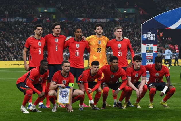 England v Uruguay - International Friendly, Länderspiel, Nationalmannschaft England s starting team during the international friendly match between England and Uruguay at Wembley Stadium in London on March 27, 2026. London Greater London United Kingdom  Copyright: xMIxNewsx originalFilename:fletcher-englandv260327_npJKF.jpg