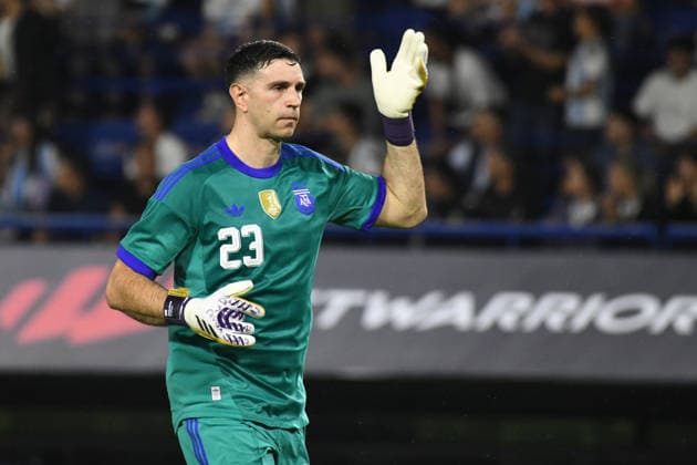 Argentina v Mauritania - International Friendly, Länderspiel, Nationalmannschaft Emiliano Martinez of Argentina during the match between Argentina and Mauritania at Estadio Alberto J. Armando, La Bombonera, on March 27, 2023. Buenos Aires Buenos Aires Argentina  Copyright: xFedericoxPerettix originalFilename:peretti-argentin260327_npKQf.jpg