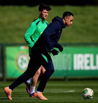 Republic of Ireland Squad Training, FAI National Training Centre, Abbotstown 28 3 2026 Adam Idah Adam Idah 28 3 2026  Copyright: x INPHO RyanxByrnex RB2_2074
