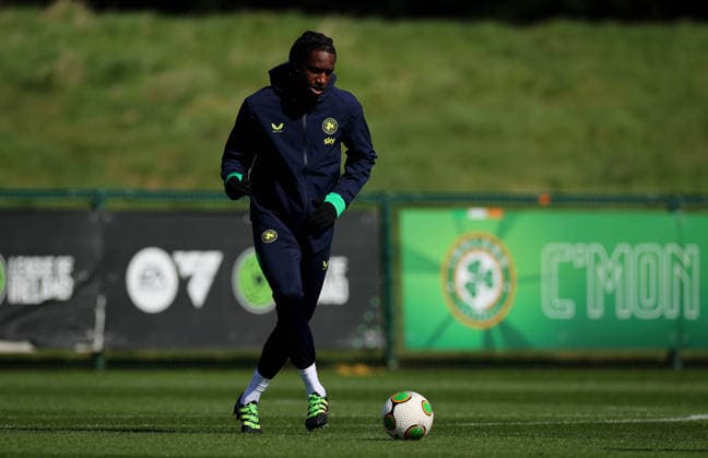 Republic of Ireland Squad Training, FAI National Training Centre, Abbotstown 28 3 2026 Bosun Lawal Bosun Lawal 28 3 2026  Copyright: x INPHO RyanxByrnex RB2_2139