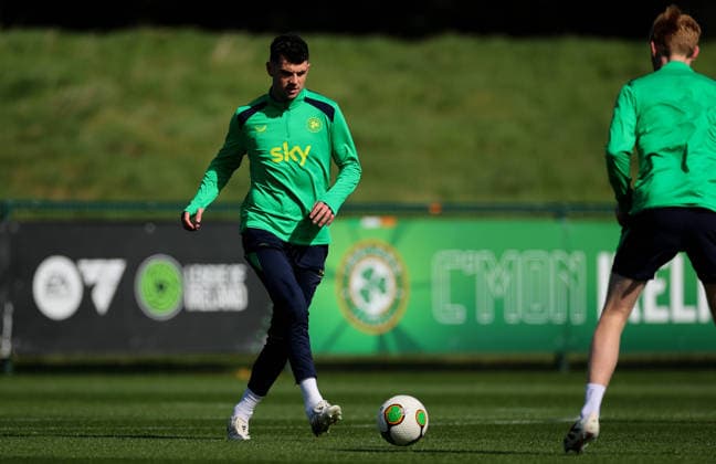 Republic of Ireland Squad Training, FAI National Training Centre, Abbotstown 28 3 2026 John Egan John Egan 28 3 2026  Copyright: x INPHO RyanxByrnex RB2_2308
