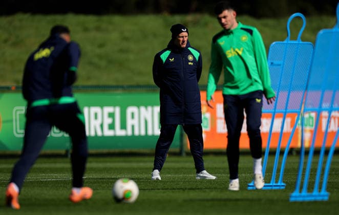 Republic of Ireland Squad Training, FAI National Training Centre, Abbotstown 28 3 2026 Head coach Heimir Hallgrimsson Heimir Hallgrimsson 28 3 2026  Copyright: x INPHO RyanxByrnex RB2_2318