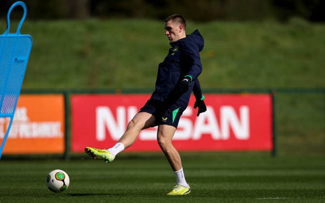 Republic of Ireland Squad Training, FAI National Training Centre, Abbotstown 28 3 2026 Jimmy Dunne Jimmy Dunne 28 3 2026  Copyright: x INPHO RyanxByrnex RB2_2736