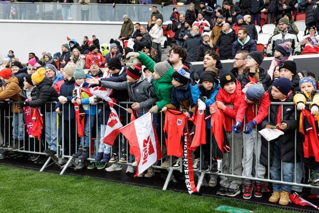 SOCCER - AUT vs KOR, test match VIENNA,AUSTRIA,28.MAR.26 - SOCCER - OEFB international test match, Austria vs South Korea, preview, training Team AUT. Image shows fans of AUT.  GEPAxpictures xArminxRauthner