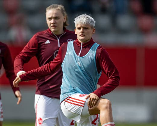 Aneta Polaskova 1 FC Nuernberg, 26 at warm-up GER, FC Bayern Muenchen Frauen vs 1 FC Nuernberg, Soccer, Google Pixel Women Bundesliga, 22 Matchday, Season 2025 2026, 28 03 2026 DFL DFB REGULATIONS PROHIBIT ANY USE OF PHOTOGRAPHS as IMAGE SEQUENCES and or QUASI VIDEO GER, FC Bayern Muenchen Frauen vs 1 FC Nuernberg, Football, Google Pixel Frauen Bundesliga, 22 Spieltag, Saison 2025 2026, 28 03 2026 Muenchen Copyright: xEibner-Pressefoto HeikexFeinerx EP_HFR