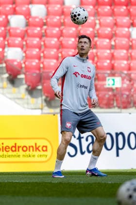 Practice session team Poland 28.03.2026 football, Warsaw, PGE National Stadium, Polish football national team, Nationalteam training session before FIFA World Cup, WM, Weltmeisterschaft, Fussball 2026 match Sweden - Poland image shows: Robert Lewandowski photo Katarzyna Plewczynska Fotostyk Copyright: xKatarzynaxPlewczynskax 20260328FCTKPKAPL3126