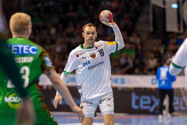 Germany HBL DAIKIN Handball Bundesliga 2025 2026, 26 Matchday SC Magdeburg vs Füchse Berlin GETEC Arena Magdeburg Mathias Gidsel Füchse Berlin, 19 on the ball Copyright: xTomxLauruschkatx