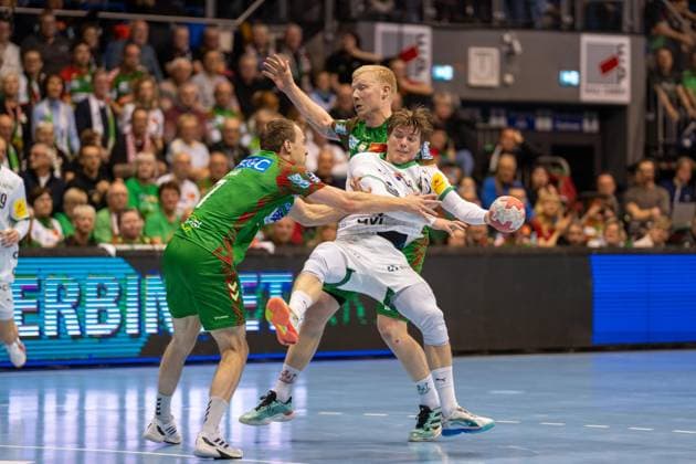 Germany HBL DAIKIN Handball Bundesliga 2025 2026, 26 Matchday SC Magdeburg vs Füchse Berlin GETEC Arena Magdeburg Nils Lichtlein Füchse Berlin, 17 on the ball Copyright: xTomxLauruschkatx