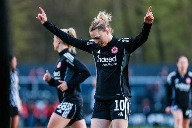 Google Pixel Frauen Bundesliga 1 FC Köln Eintracht Frankfurt 28 03 2026 Laura Freigang Eintracht Frankfurt, 10 Google Pixel Frauen Bundesliga 1 FC Köln Eintracht Frankfurt Köln, Franz Kremer Stadion 28 03 2025 DFB REGULATIONS PROHIBIT ANY USE OF PHOTOGRAPHS AS IMAGE SEQUENCES AND OR QUASI VIDEO Copyright: xBEAUTIFULxSPORTS Freisenx