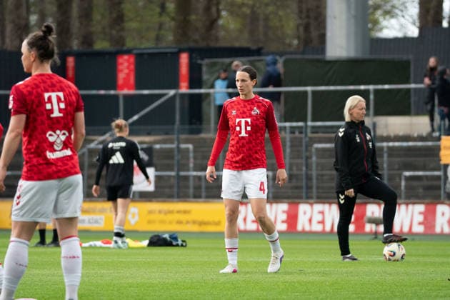 COLOGNE, GERMANY - MARCH 28: Sara Agrez (4 1. FC Köln) before the Google Pixel Frauen-Bundesliga between 1. FC Köln and Eintracht Frankfurt at Franz-Kremer-Stadion on March 28, 2026 in Cologne, Germany. (Photo by Qianru Zhang Press Photo) Copyright: xQianruxZhang SPPx Sportspressphoto_SPR120044