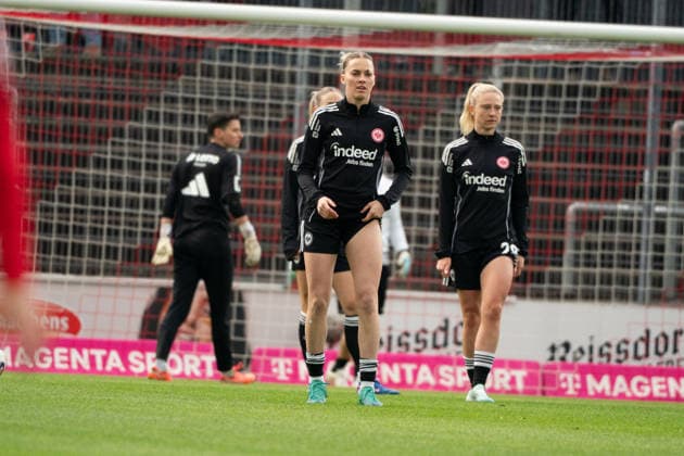 COLOGNE, GERMANY - MARCH 28: Laura Freigang (10 Eintracht Frankfurt Frauen) before the Google Pixel Frauen-Bundesliga between 1. FC Köln and Eintracht Frankfurt at Franz-Kremer-Stadion on March 28, 2026 in Cologne, Germany. (Photo by Qianru Zhang Press Photo) Copyright: xQianruxZhang SPPx Sportspressphoto_SPR120046