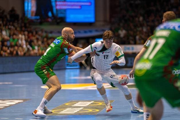 Germany HBL DAIKIN Handball Bundesliga 2025 2026, 26 Matchday SC Magdeburg vs Füchse Berlin GETEC Arena Magdeburg Nils Lichtlein Füchse Berlin, 17 on the ball Copyright: xTomxLauruschkatx