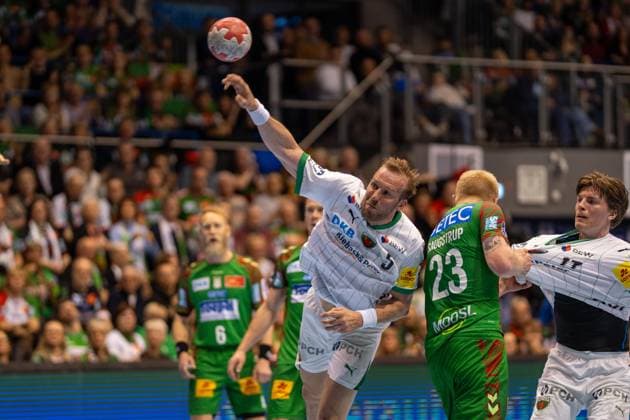 Germany HBL DAIKIN Handball Bundesliga 2025 2026, 26 Matchday SC Magdeburg vs Füchse Berlin GETEC Arena Magdeburg Max Darj Füchse Berlin, 5 on the ball Copyright: xTomxLauruschkatx