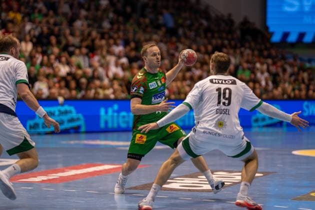 Germany HBL DAIKIN Handball Bundesliga 2025 2026, Matchday 26 SC Magdeburg vs Füchse Berlin GETEC Arena Magdeburg Omar Ingi Magnusson SC Magdeburg, 14 on the ball Copyright: xTomxLauruschkatx
