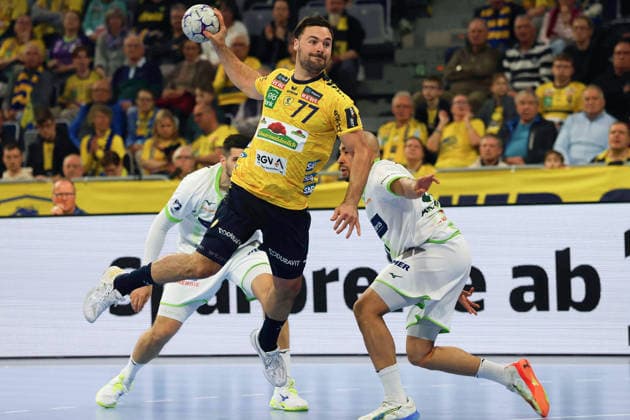 Dani Baijens Rhein Neckar Loewen, 77 GER, Rhein Neckar Loewen vs HWG Wetzlar, Handball, 1 Bundesliga, 26 Matchday Season 2025 2026, 28 03 2026 GER, Rhein Neckar Loewen vs HWG Wetzlar, 1 Bundesliga, 26 Matchday, Season 2025 2026, 28 03 2026 Mannheim Copyright: xEibner-Pressefoto JoergxHirschx EP_JHH